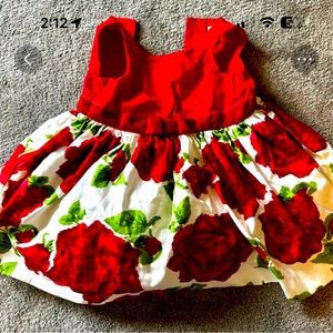 Janie and Jack red baby girl Christmas dress